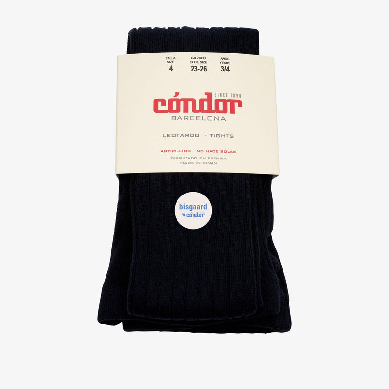 rib strumpfhosen - Blau
