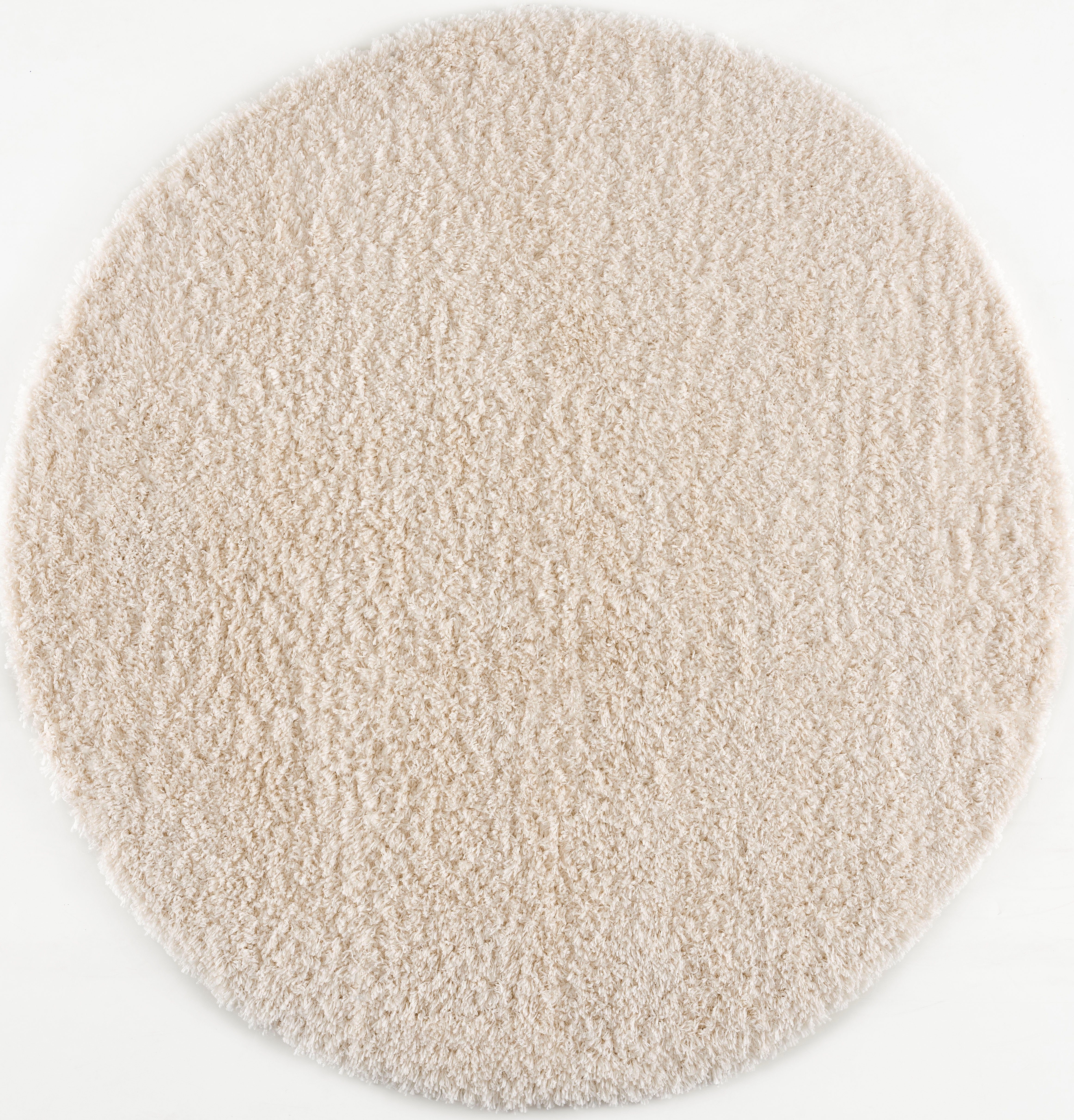 Hochflor-Teppich Porto, Sanat, rund, Höhe: 45 mm, Wohnzimmer, Langflor, Shaggy Teppich