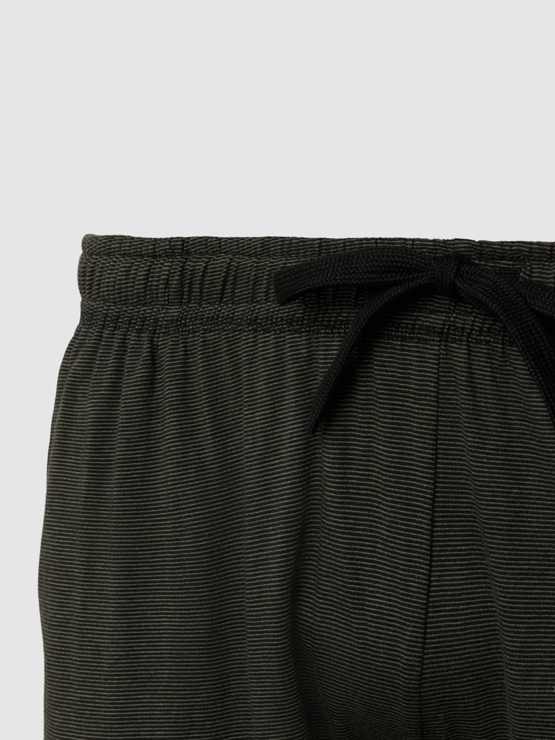 PLUS SIZE Pyjama-Hose im kleingemusterten Design in dunkelgrau