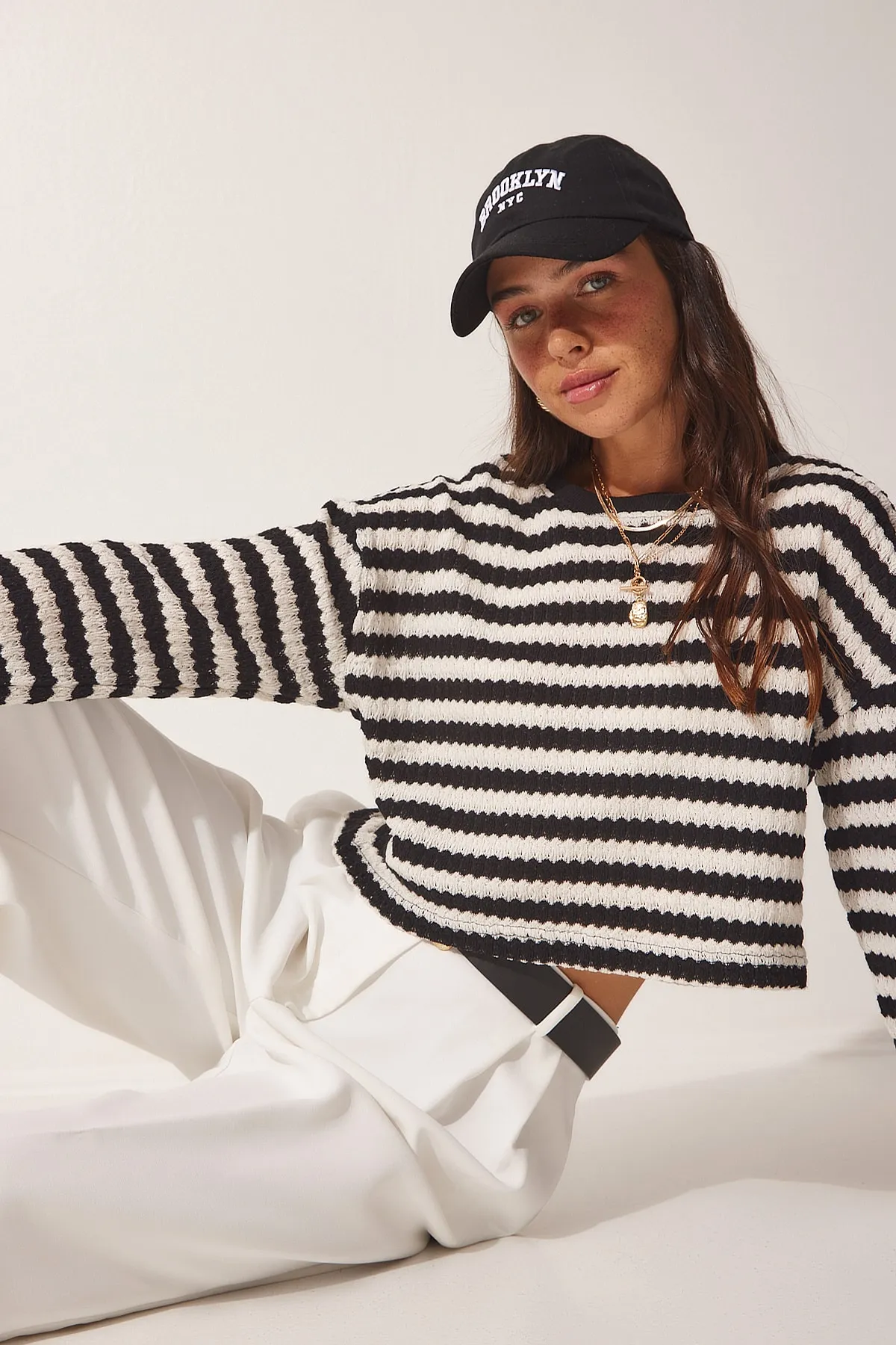 Happiness İstanbul  Pullover - Schwarz - Regular Fit