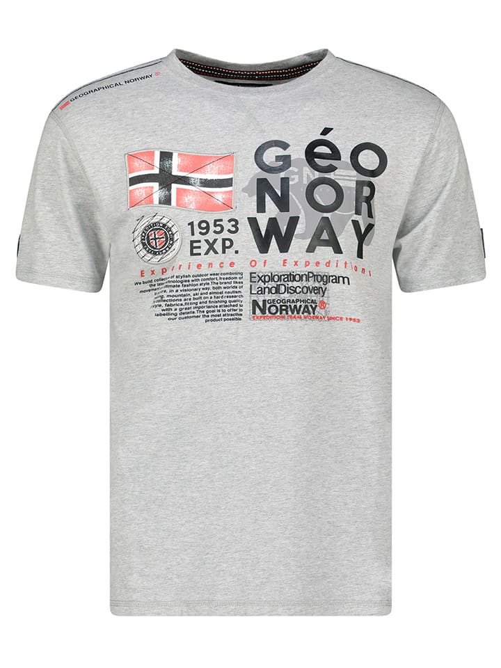 Geographical Norway Shirt in Grau günstig kaufen