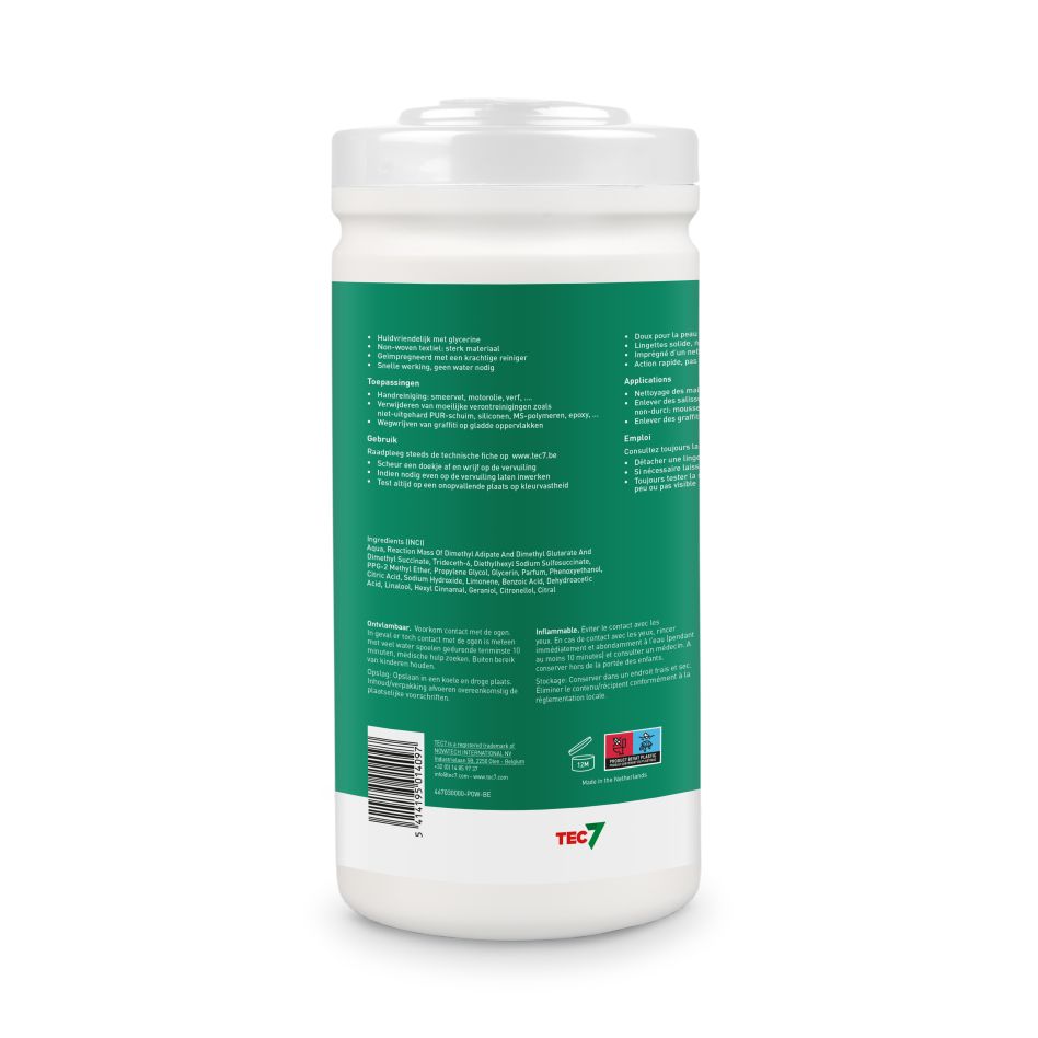 Čistiace obrúsky TEC7 Powerwipes v dávkovači 70 ks