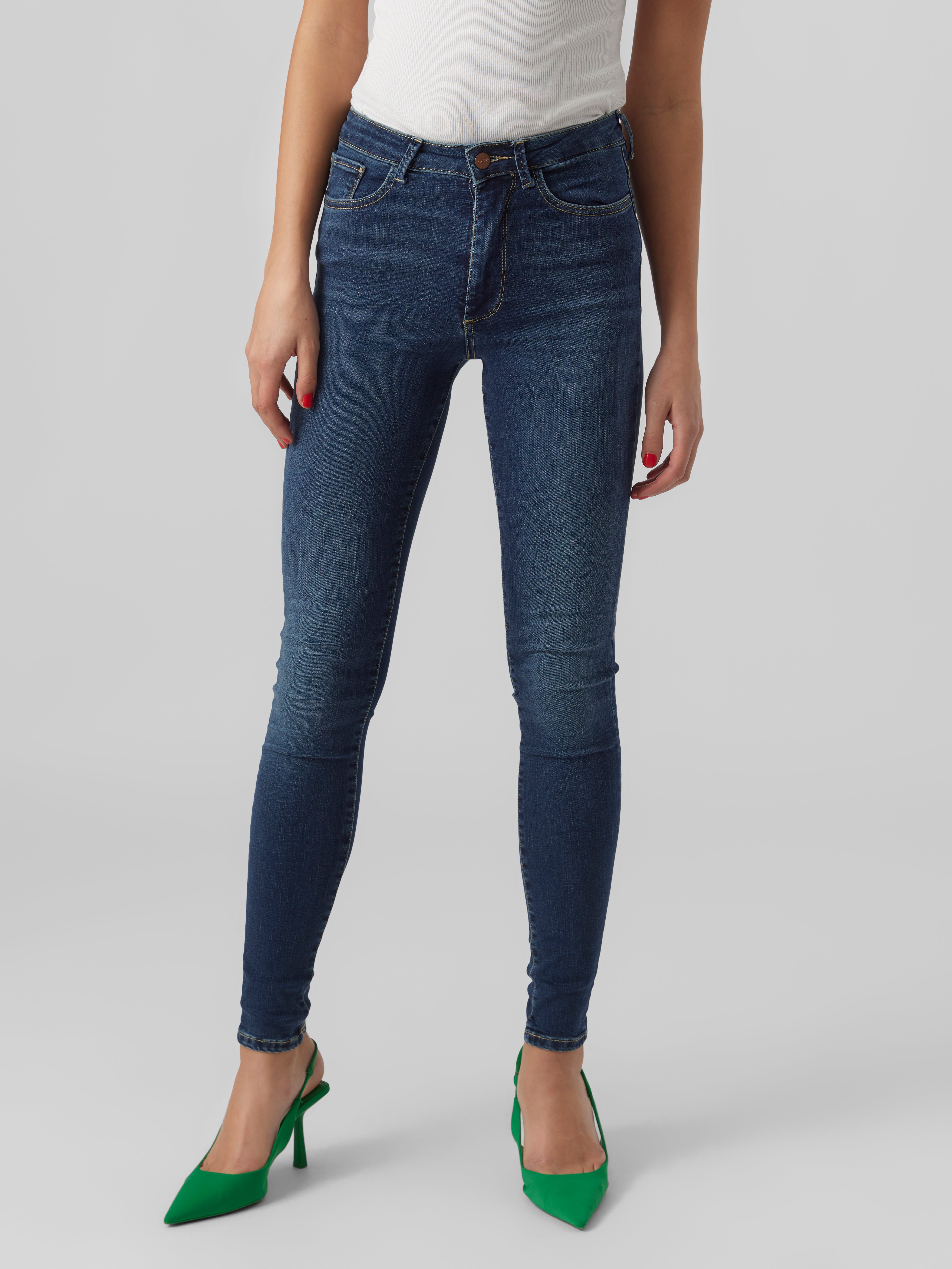 VMSOPHIA Hohe Taille Skinny Fit Jeans