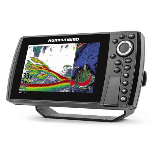 Humminbird Helix 7 G4 Chirp Fishfinder + DS Air Temperature and Temperature Probe