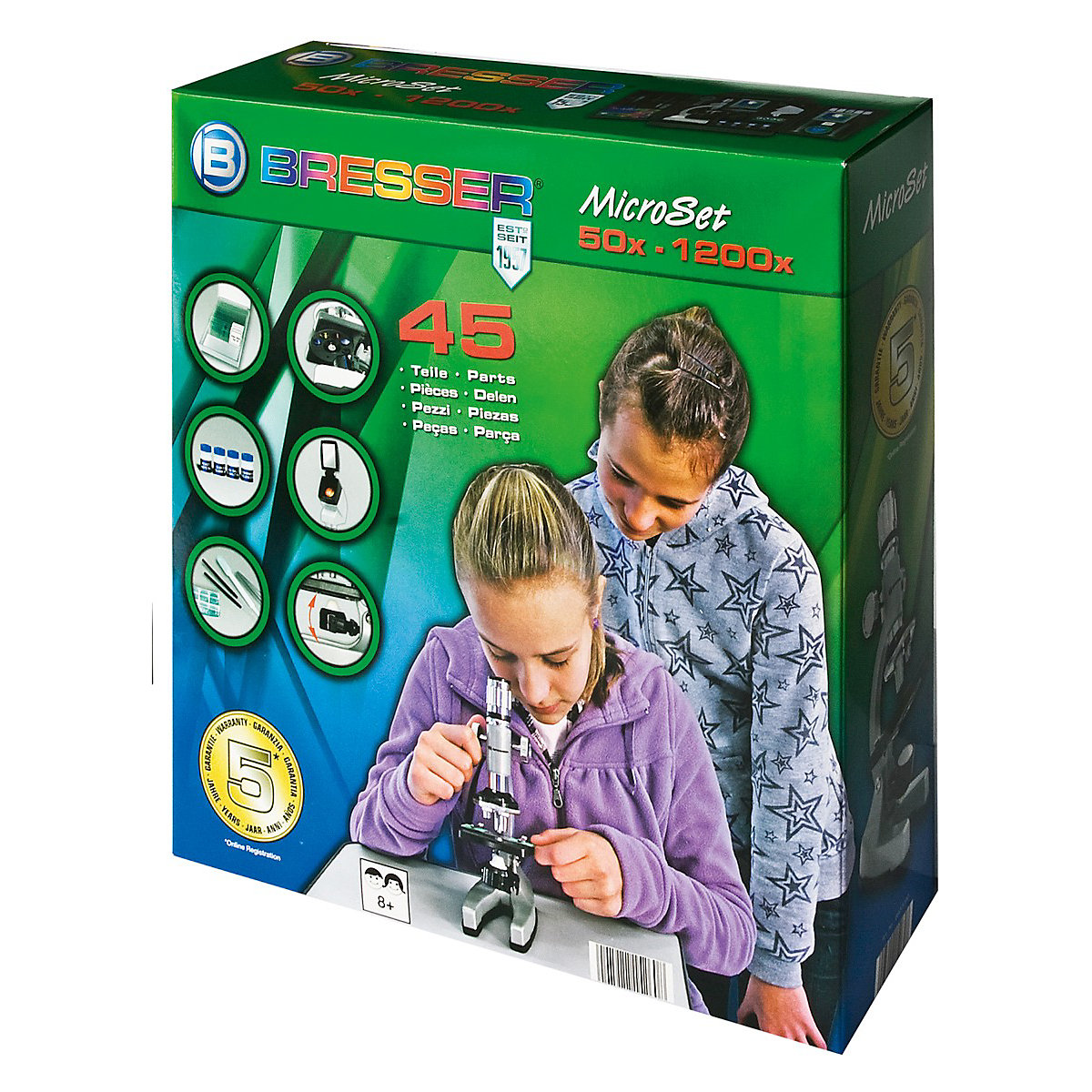 Mikroskop-Set 300x-1200x mit Koffer