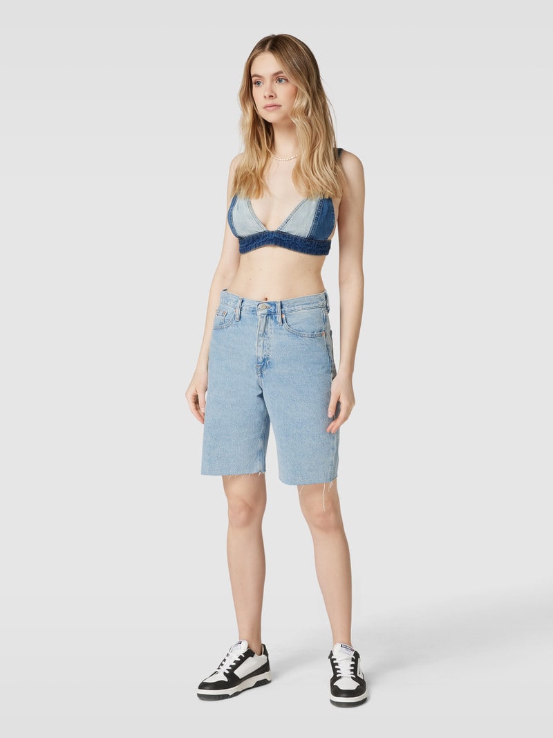 Jeansshorts mit 5-Pocket-Design Modell 'HARPER' in hellblau