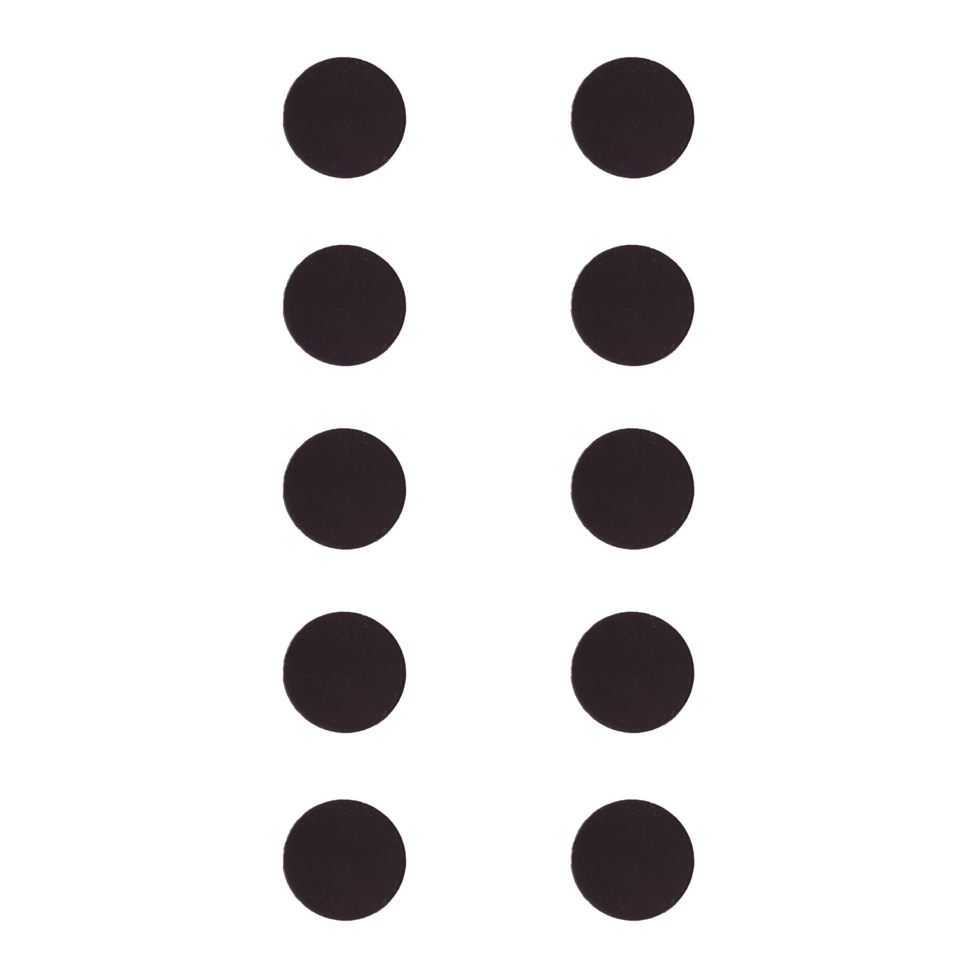 BFP Standard Flachmagnet 10er Set 15mm Schwarz
