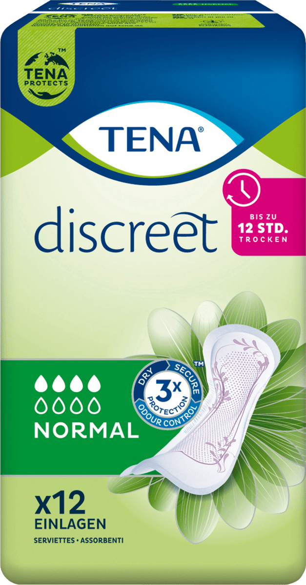 discreet Einlagen Inkontinenz Normal, 12 St