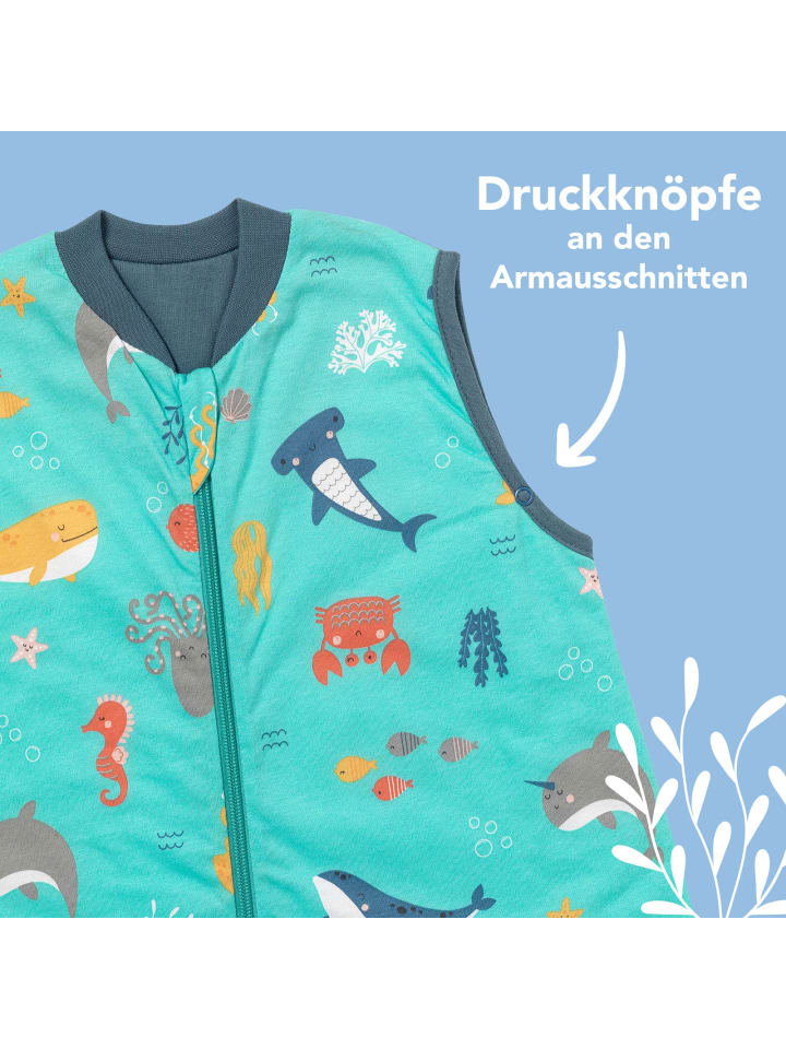 Schlummersack Babyschlafsack, 1.0 TOG in Hellblau günstig kaufen