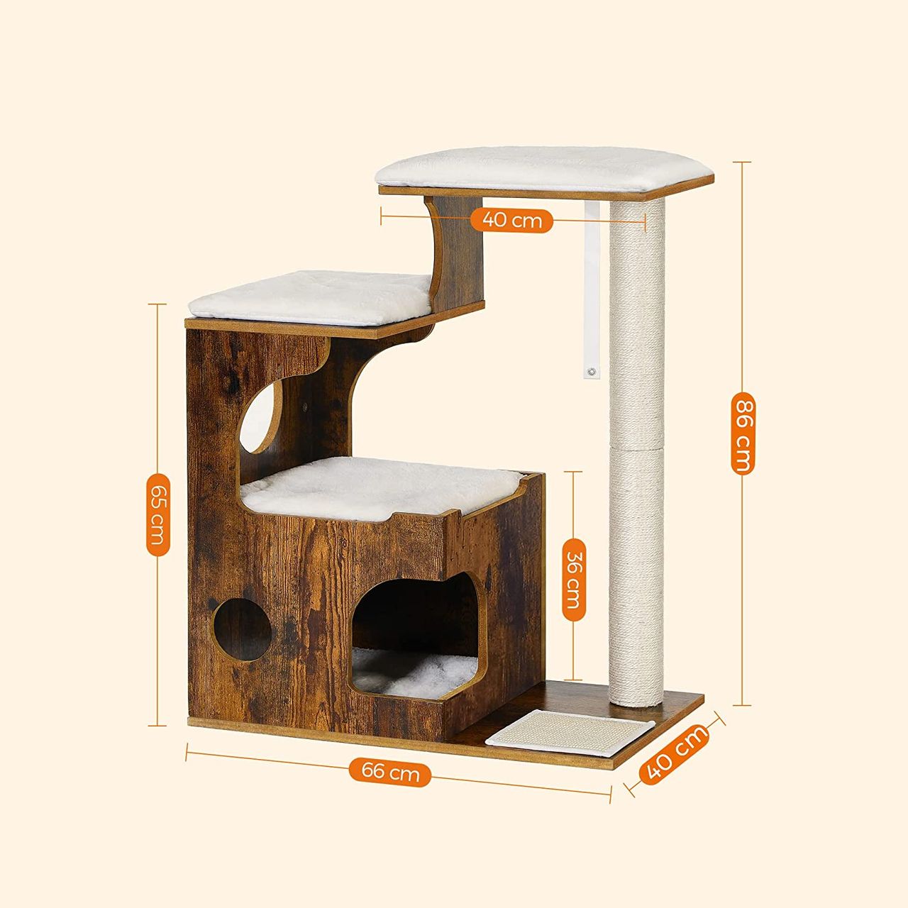 Songmics Katzenbaum, 66x42x88cm