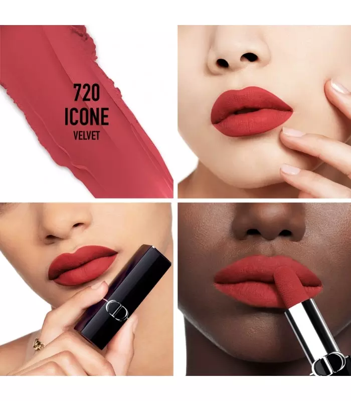 ROUGE DIOR NEW VELVET Rouge à lèvres confort et longue tenue