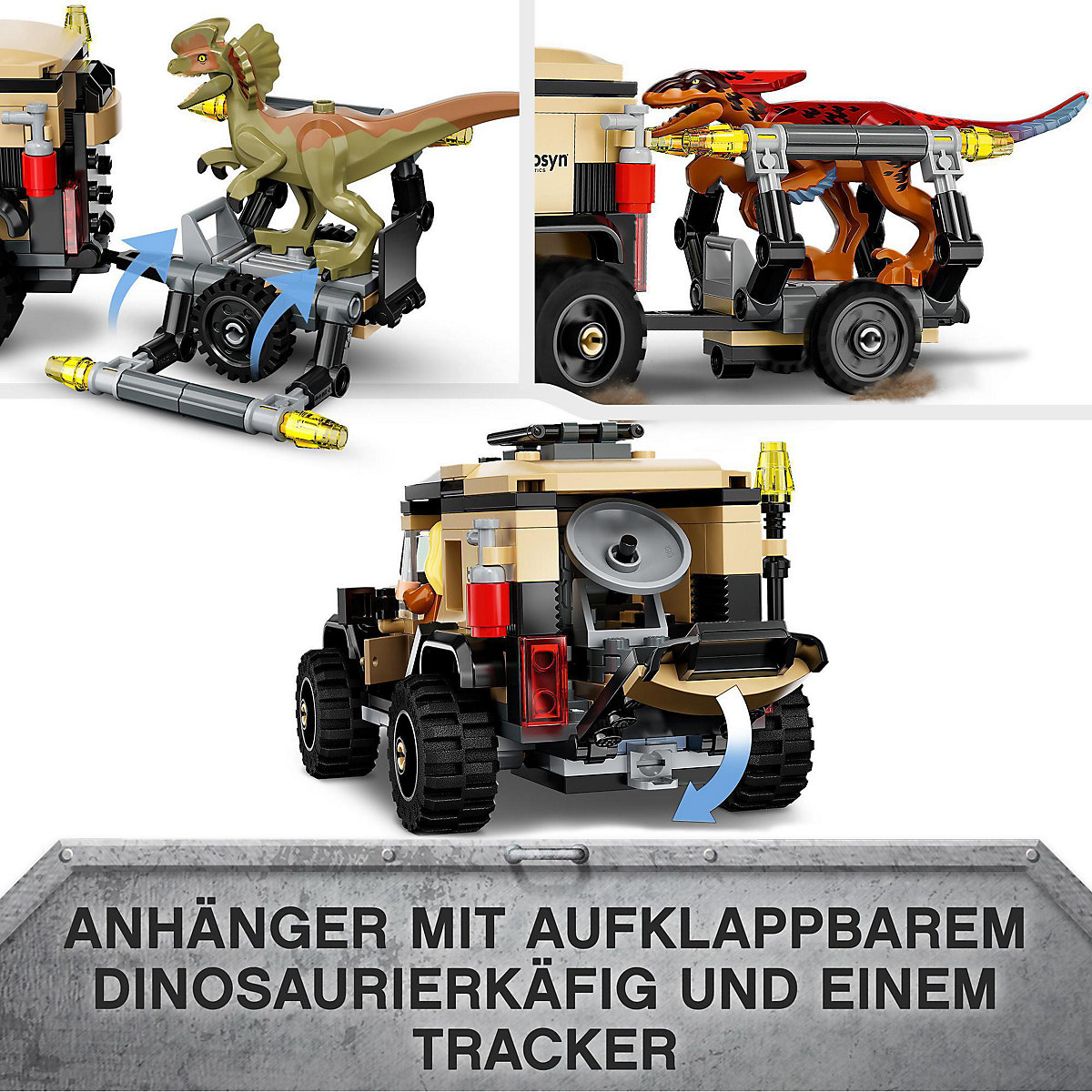 LEGO® Jurassic World 76951 Pyroraptor & Dilophosaurus Transport