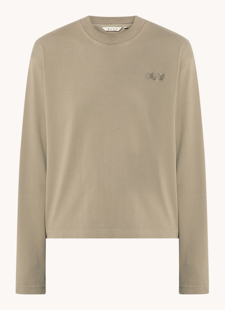Camicia a maniche lunghe OLAF con logo ricamato