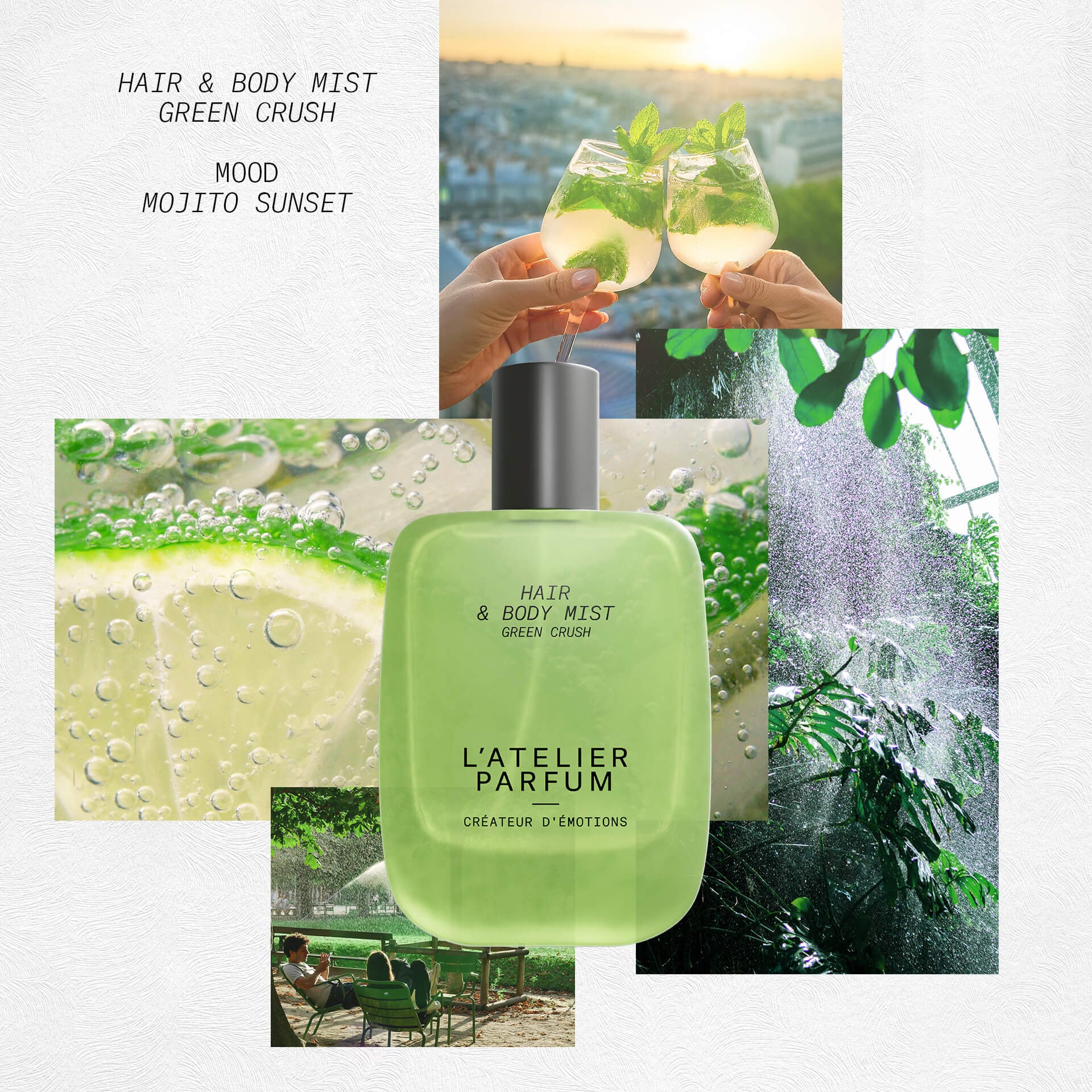Meglica za lase in telo Green Crush - aromatična voda