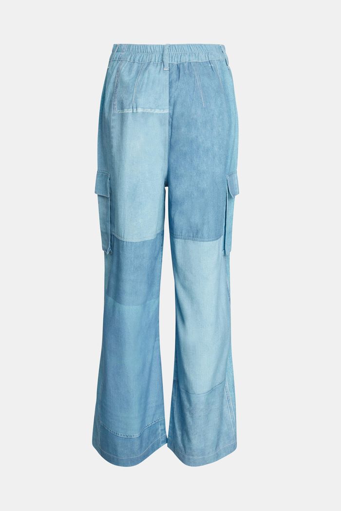 Cargohose im Patchwork-Style mit hohem Bund