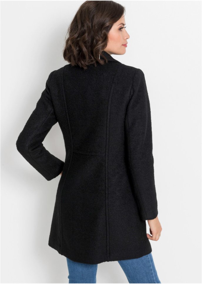 Boucle-Kurzmantel