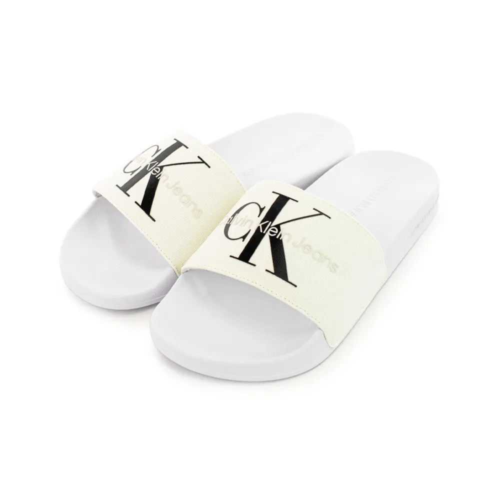 Calvin Klein Slide Monogram YW00103-01W / weiss