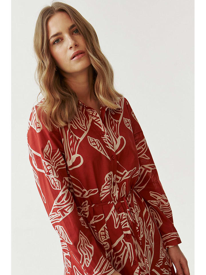 TATUUM Kleid in Rot/ Weiß günstig kaufen