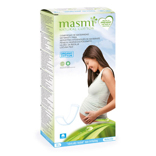 BIO WOCHENBETTEINLAGEN 100% Bio-Baumwolle MASMI  10 St
