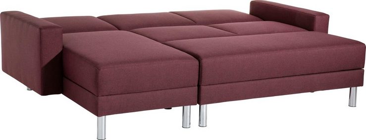 Max Winzer® Schlafsofa Just Fresh, mit Rückenverstellung, inklusive Stauraumhocker