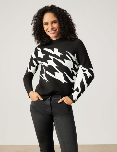 Pullover in Jacquard-Strick