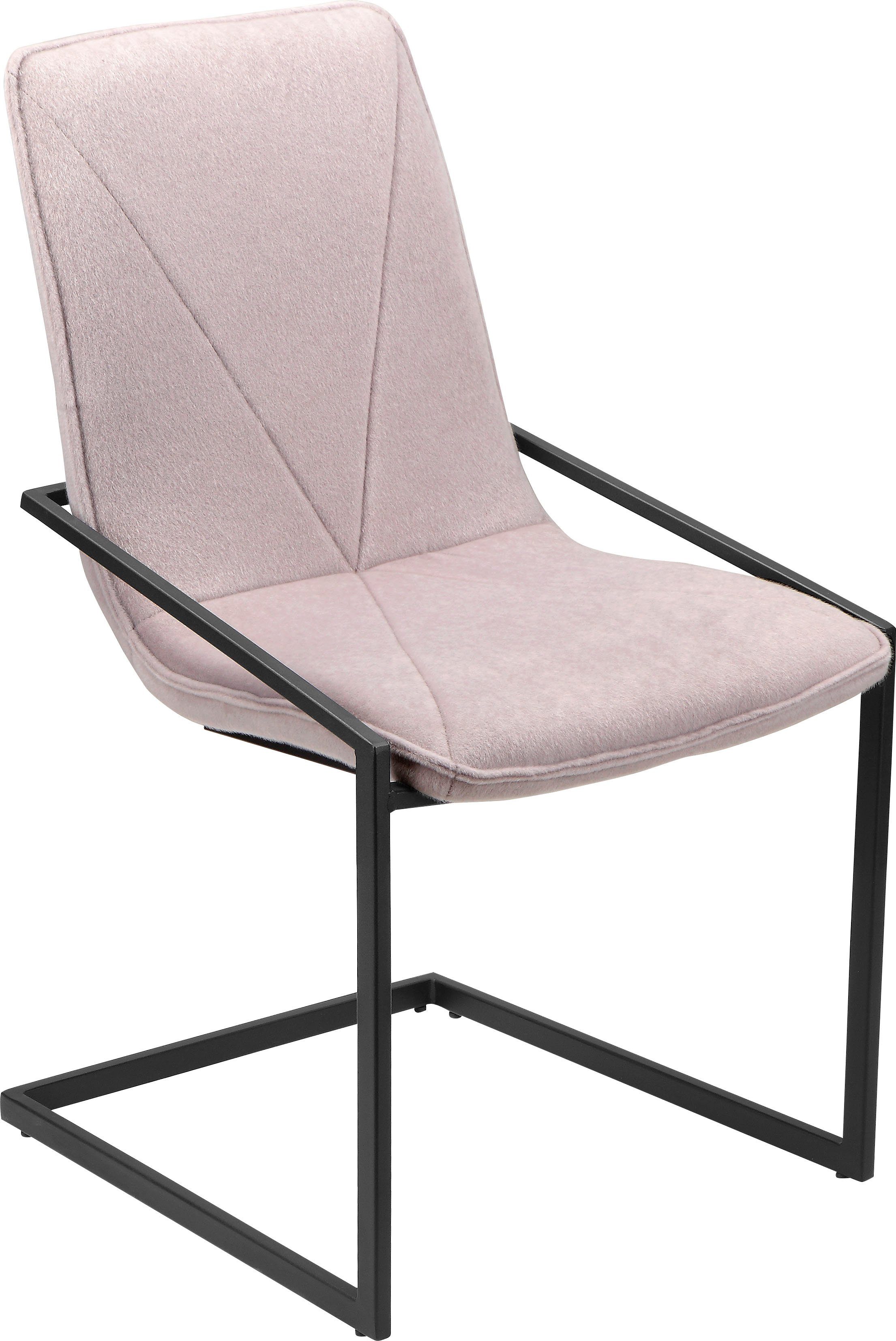 INOSIGN Freischwinger Vitus (Set, 2 St), aus schönem weichen Samtvelours Bezug, in verschiedenen Farbvarianten