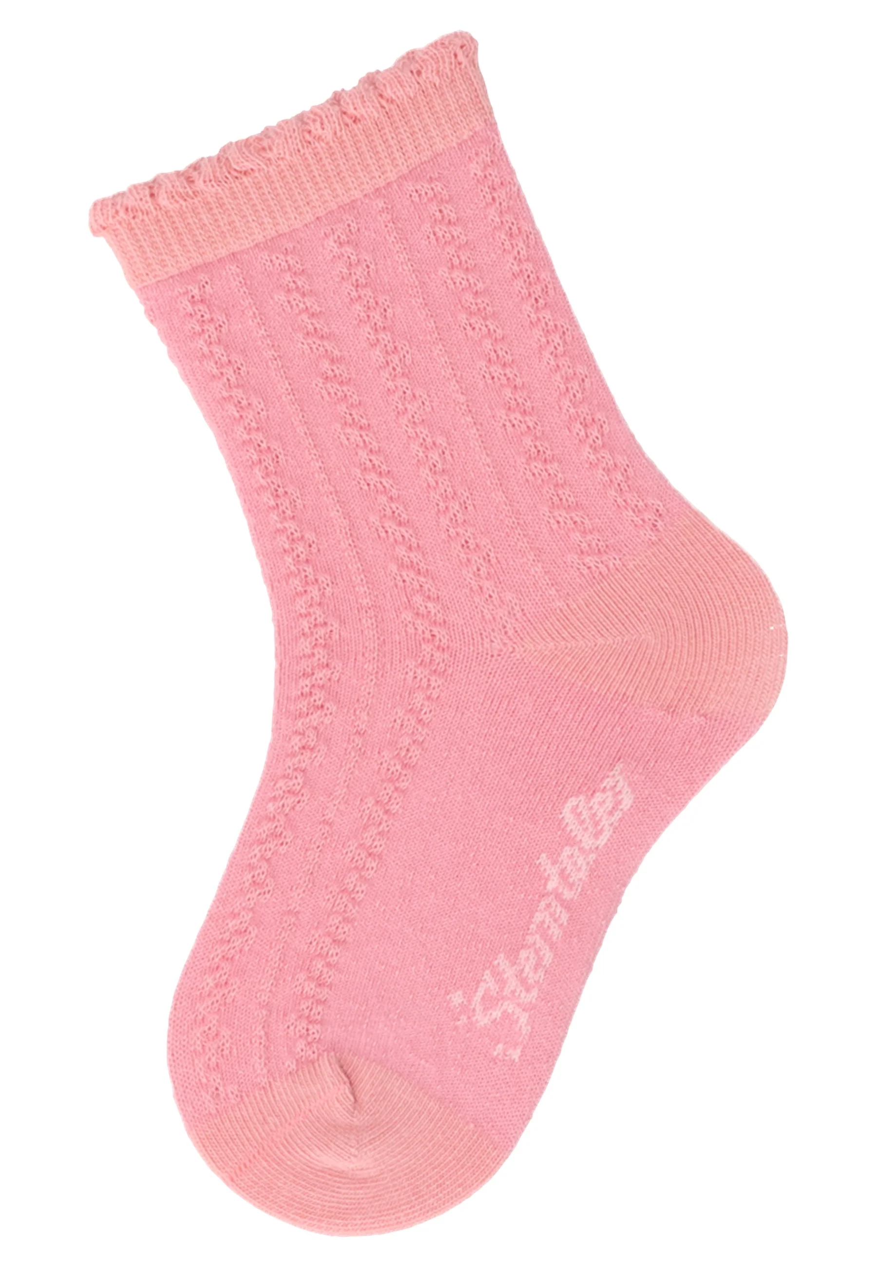 Socken im 6er Pack mit Struktur in mattrosa