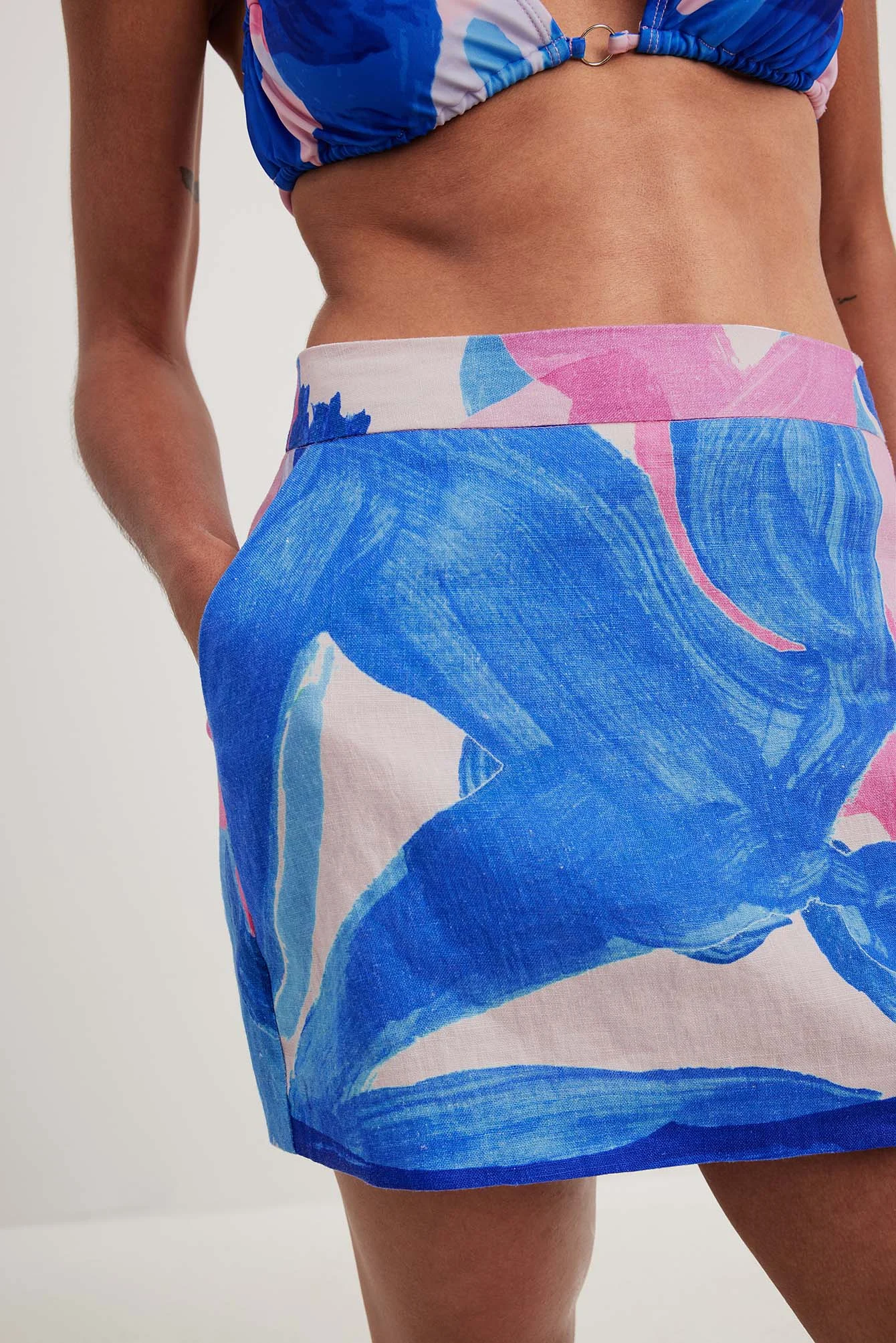 Printed Mini Skirt