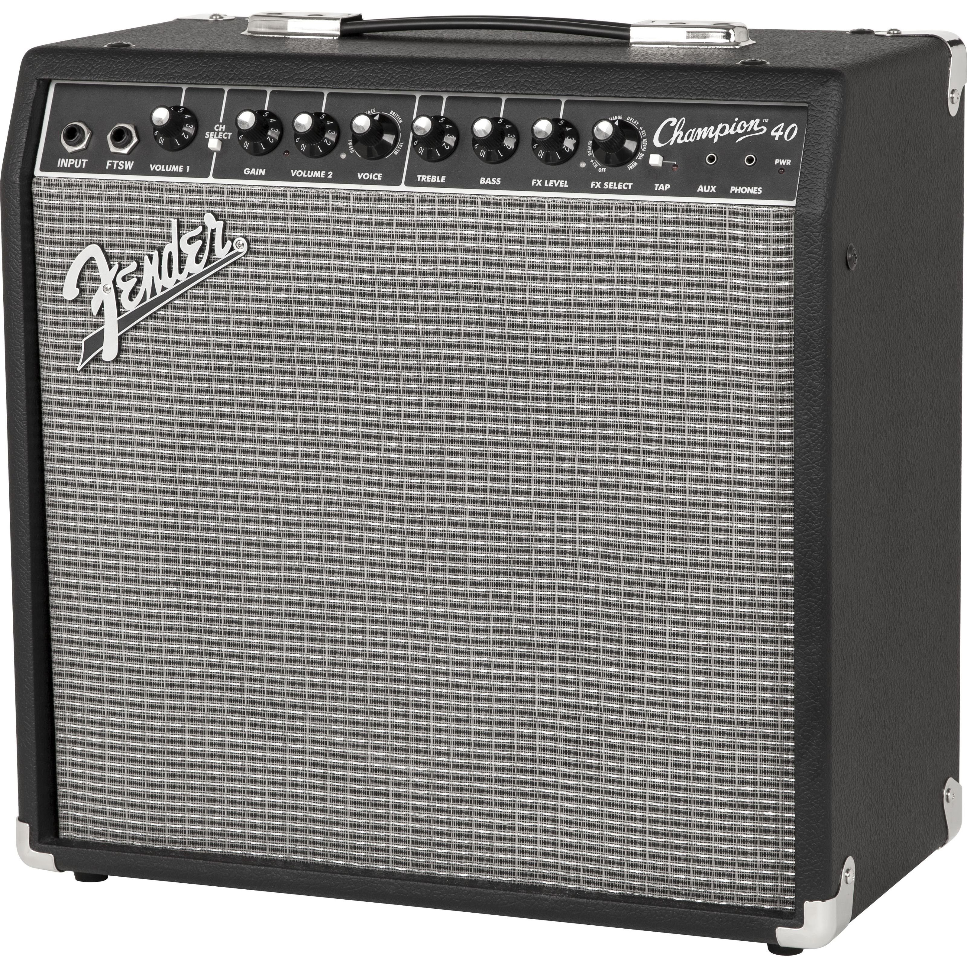 Fender Verstärker (Champion 40 Combo - Transistor Combo Verstärker für E-Gitarre)
