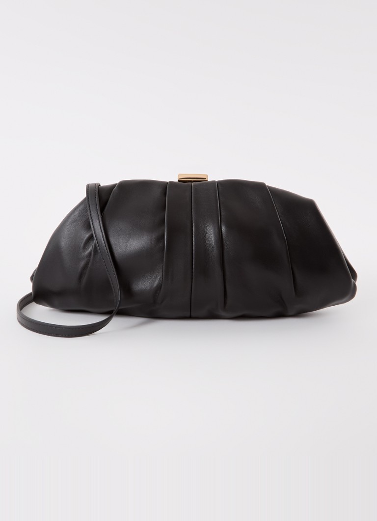 Clutch de couro Dune London Drapery com alça de ombro removível