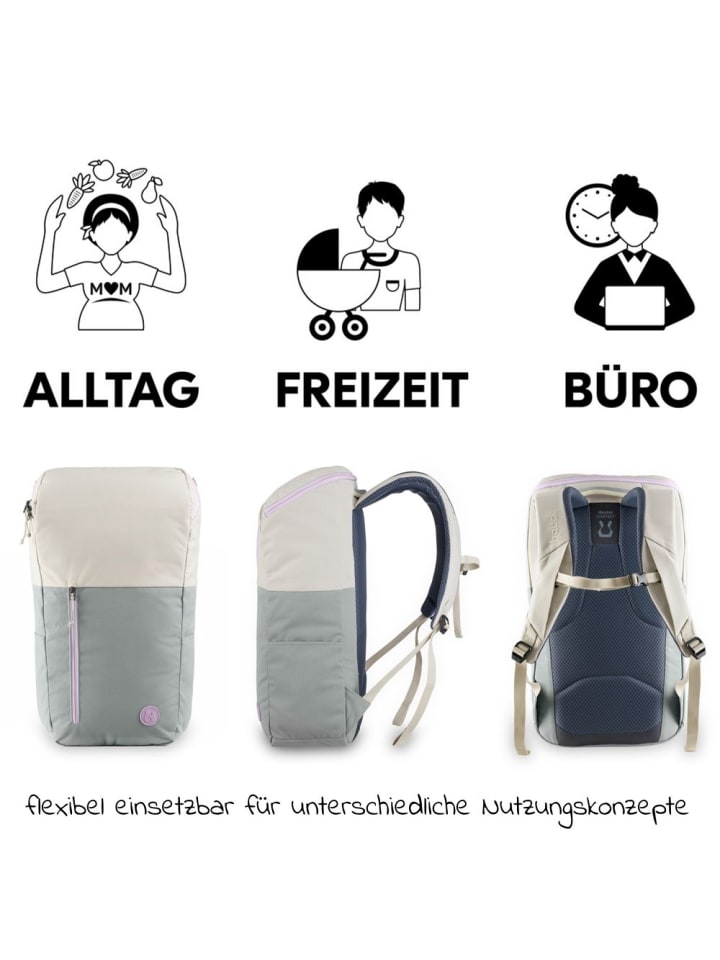 Hauck Wickelrucksack Deuter Pack N Walk - Beige / Sage in beige günstig kaufen onesize