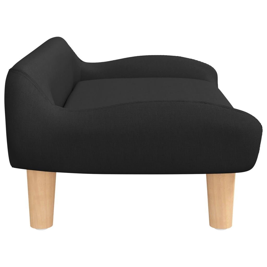 vidaXL Kindersofa Kindersofa Schwarz 70x40x24 cm Stoff Kindercouch Kindermöbel Kinderzim