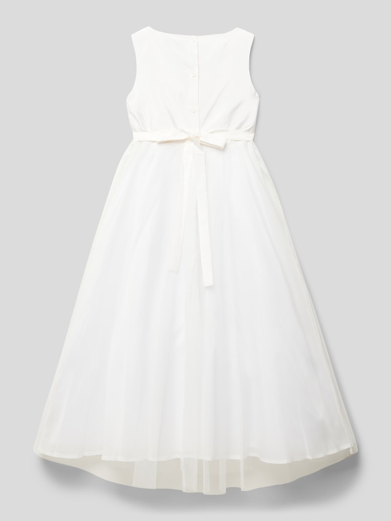Kommunionskleid mit Taillenband in offwhite