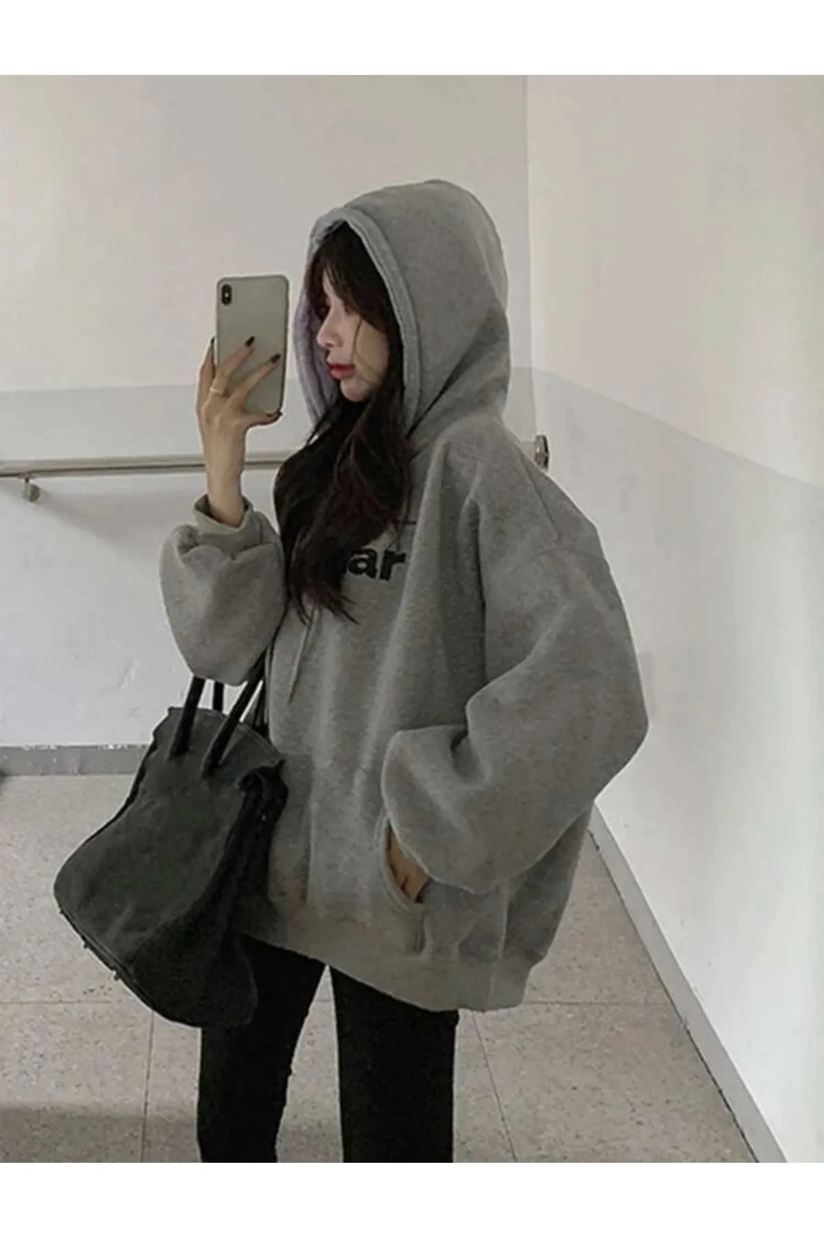 MOONBULL  Sweatshirt - Grau - Regular Fit