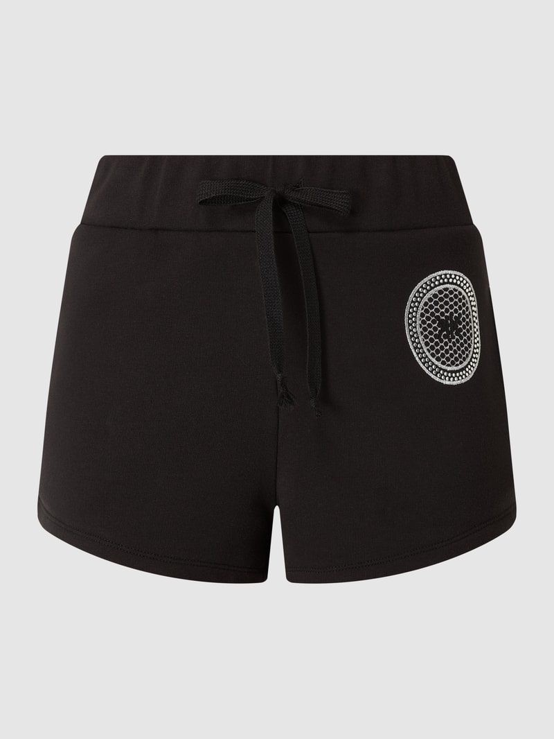 Sweatshorts mit Logo in schwarz