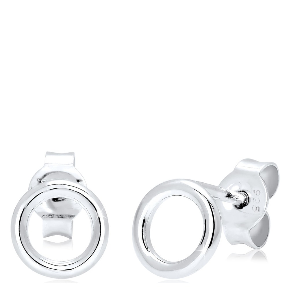 Elli Elli by Julie & Grace Boucles d'Oreilles Cercle de base Geo Minimal en argent ste Boucles d'oreilles