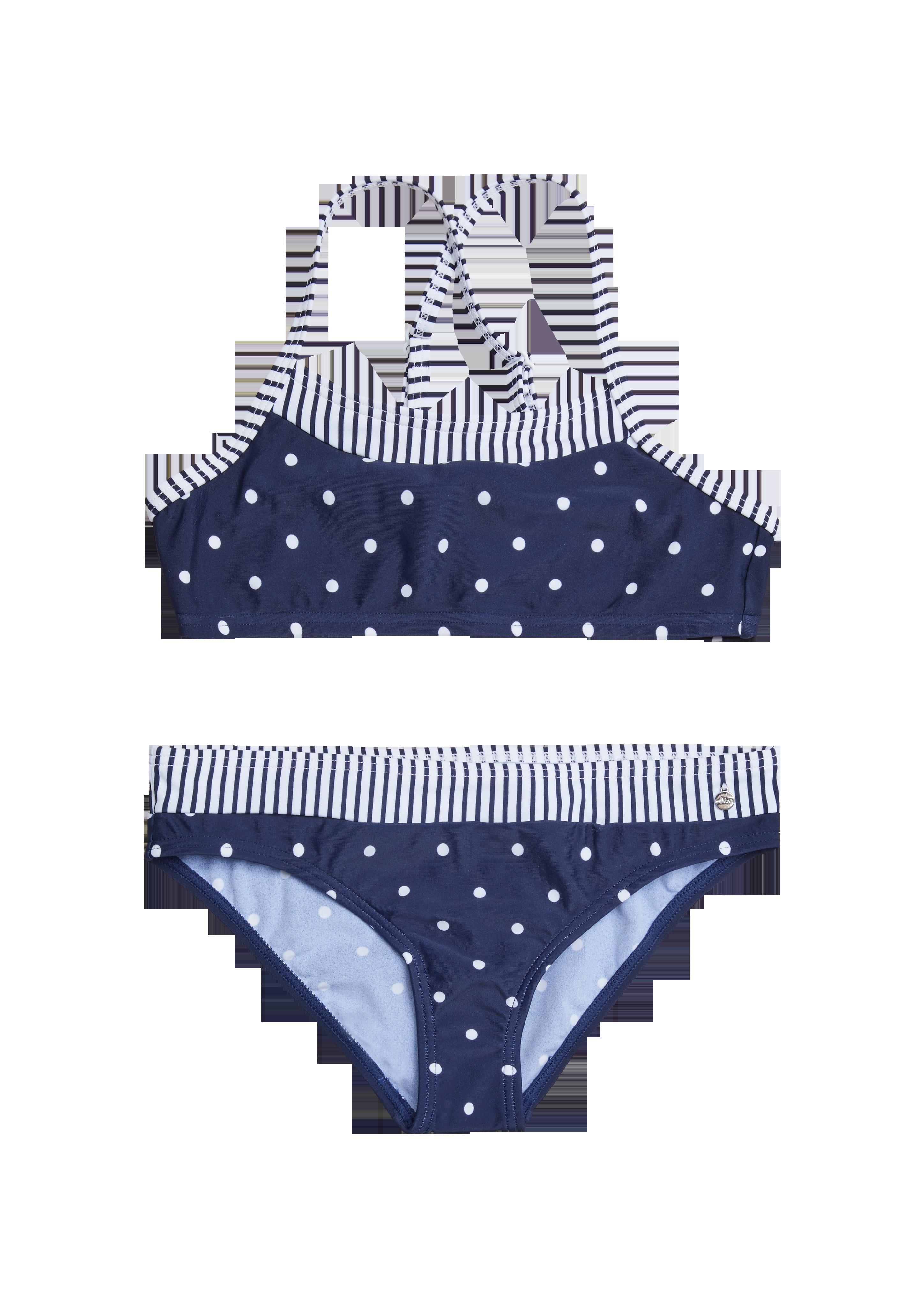 Bustier-Bikini mit Pünktchendruck  6007126-5870