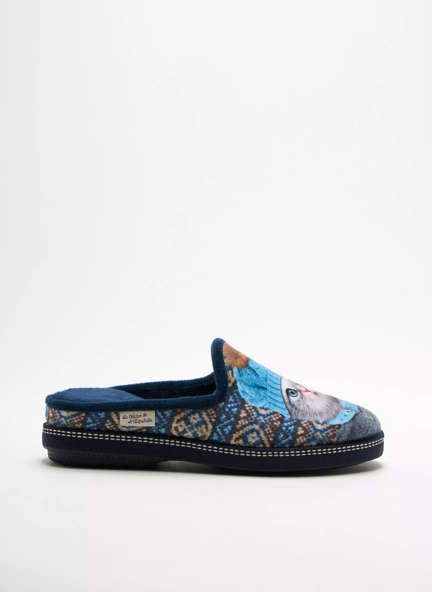 La Maison De L Espadrille Chaussons Femme couleur bleu