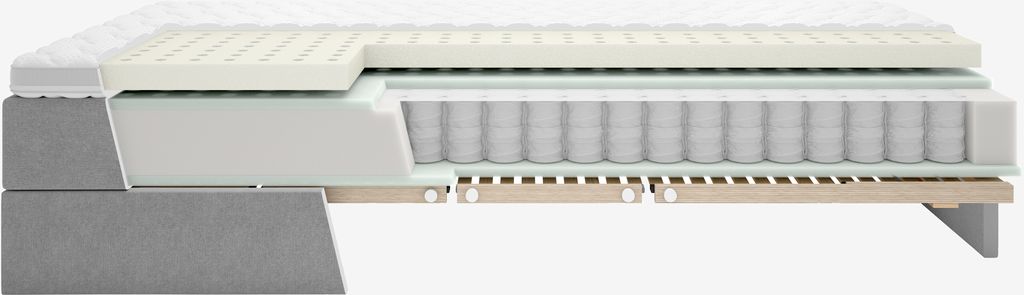 Cama ajustável TONDRA GE45 dourada 140x200 TONDRA GE45 cinza-23 DREAMZONE