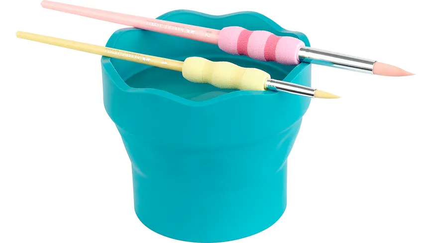 FABER-CASTELL Wasserbecher Clic&Go türkis