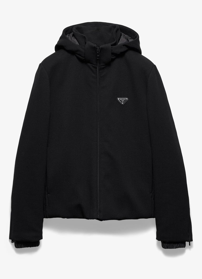 Prada Padded jacket with detachable hood and side pockets