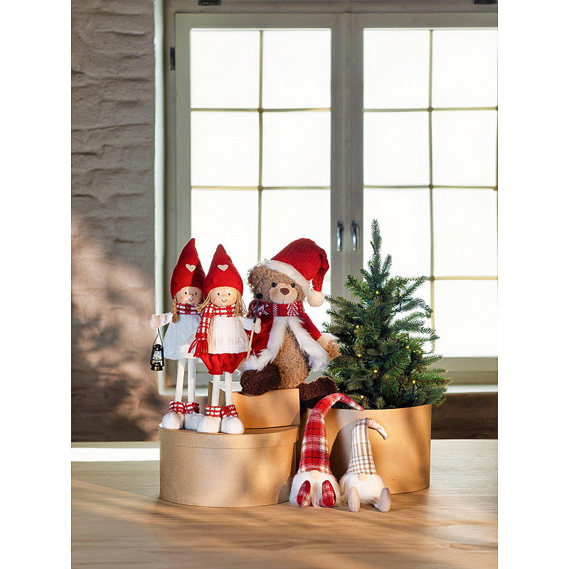 Home Nisse sittende/hengeben, ruter
