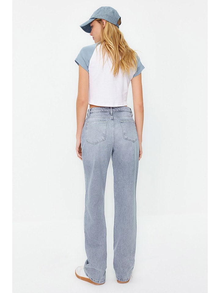 trendyol Jeans - Mom fit - in Hellblau günstig kaufen