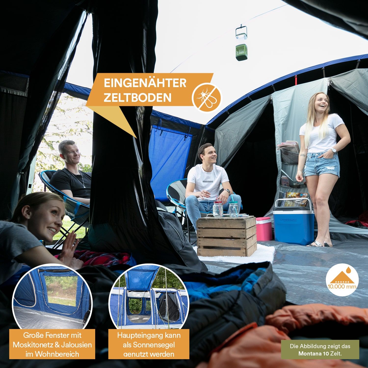 Skandika Montana 8 Sleeper Protect Tunnelzelt