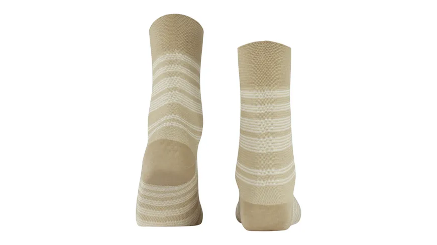 FALKE Damen Socken Sunset Stripe beige