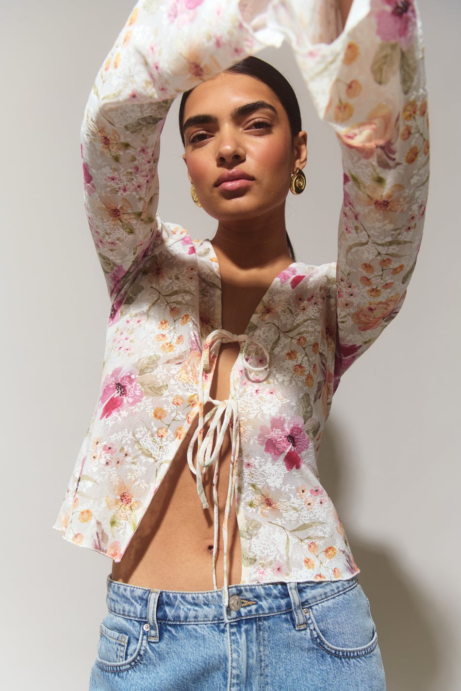 Tie front top