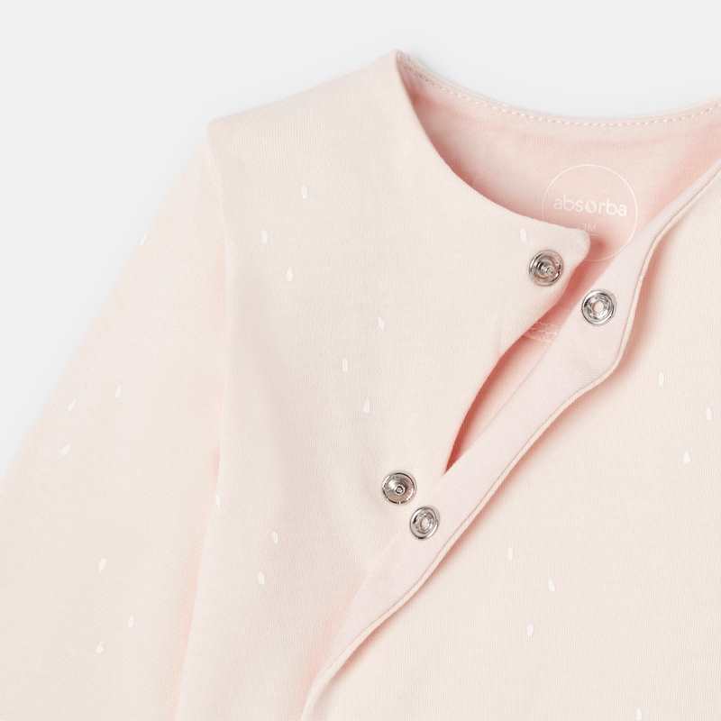 Dors-bien en coton bio matelassé rose naissance Absorba