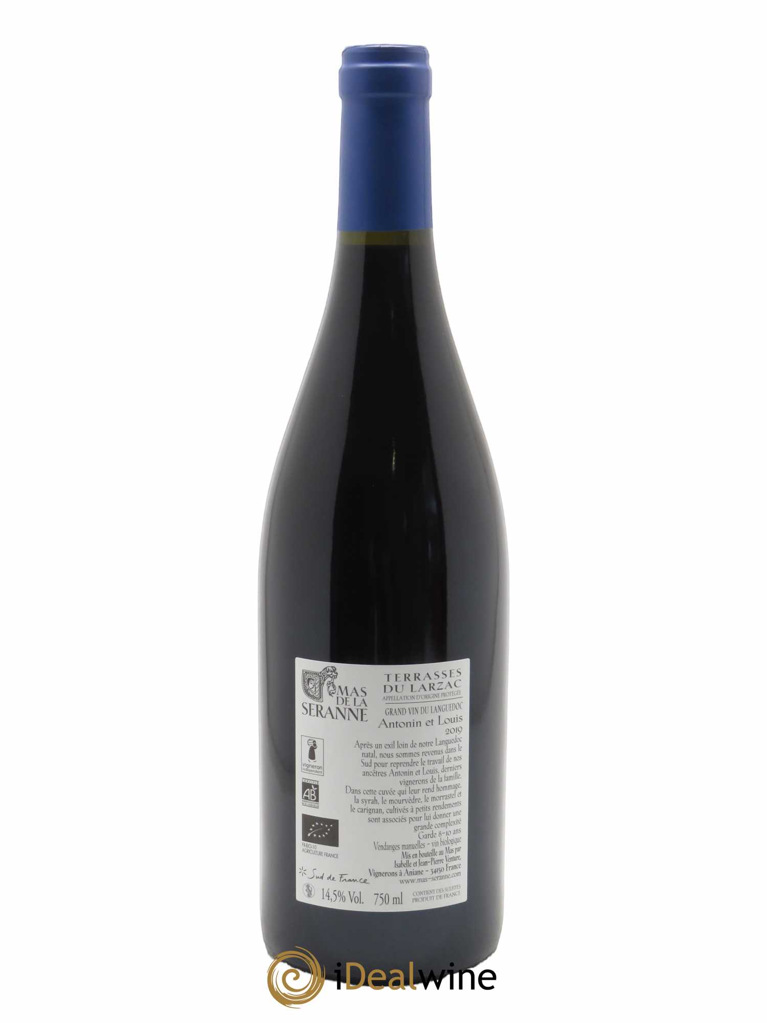 Terrasses du Larzac Antonin et Louis Mas de la Seranne  2019 - Lot de 1 Bouteille