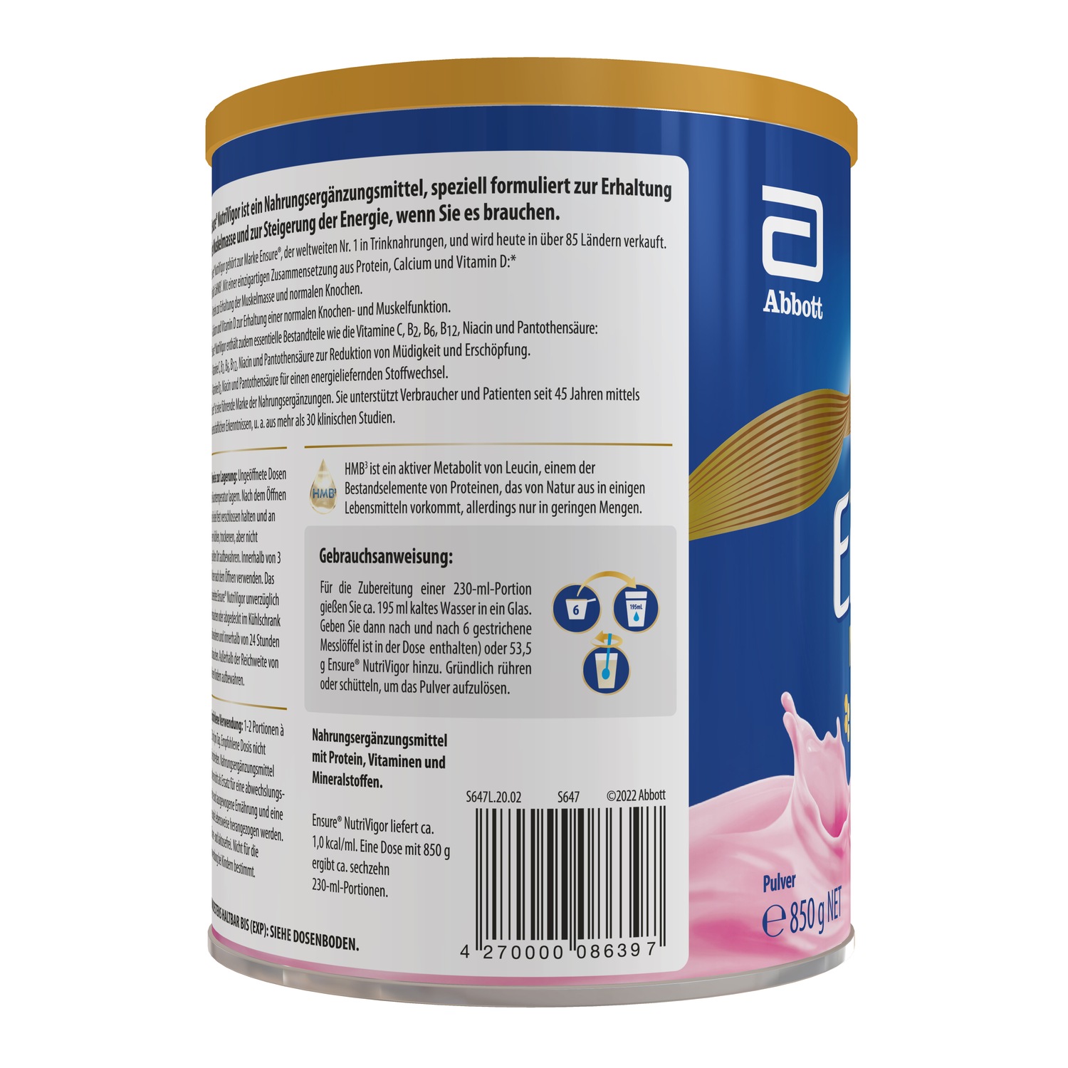 Abbott NutriVigor Erdbeere Pulver