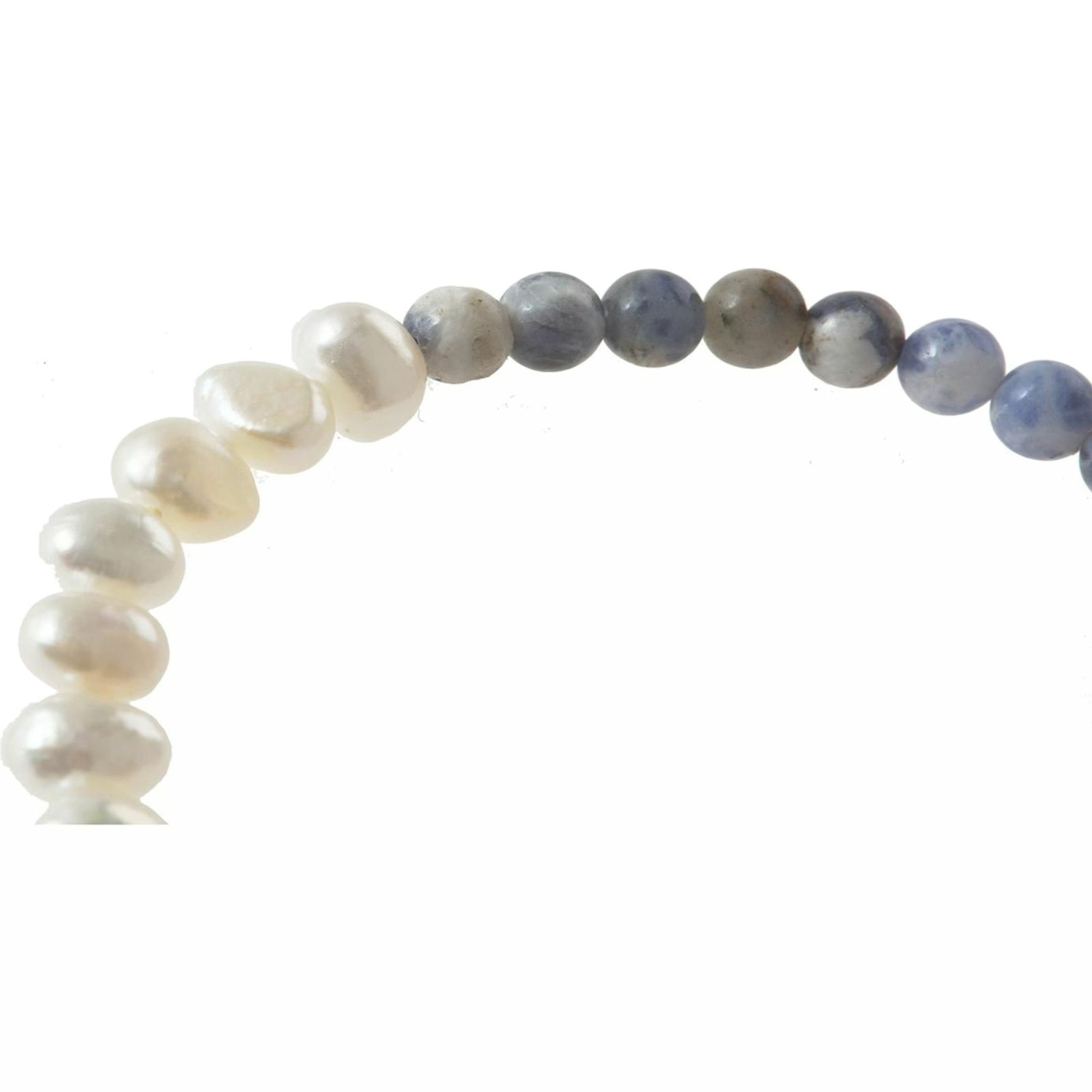 Armband 'Zuchtperlen und Lapis Lazuli'